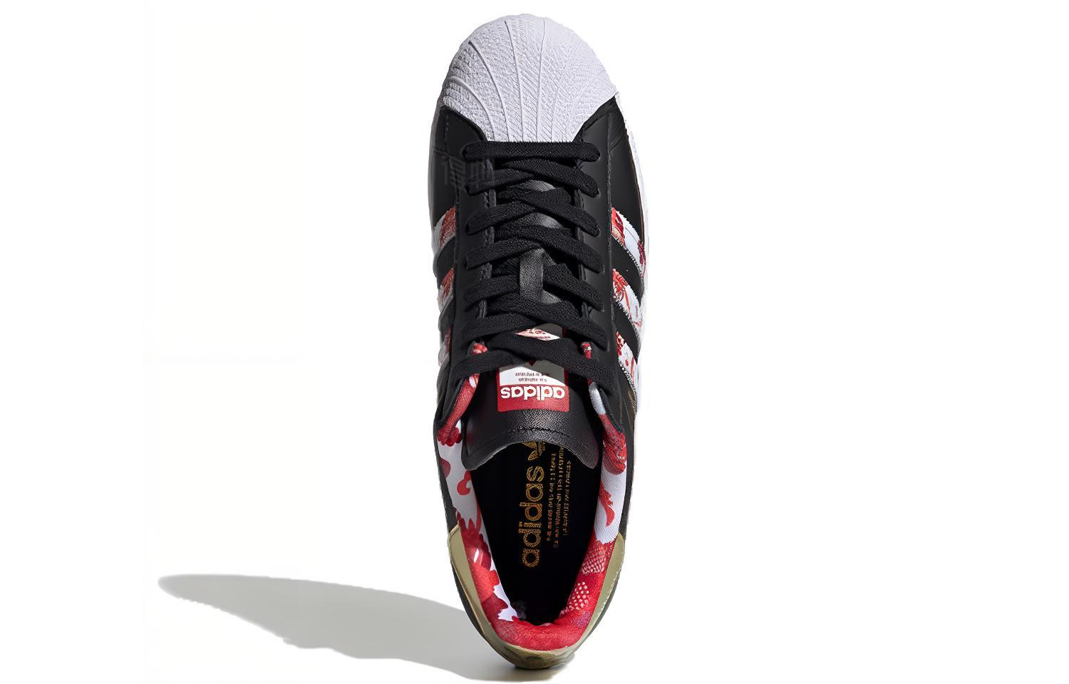 Кеды adidas originals CNY (черно-красные) — фото 4