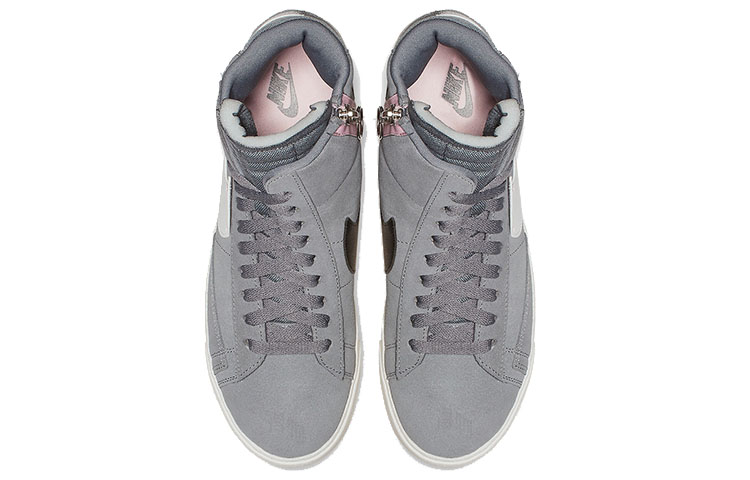 Женские кеды Nike Blazer Rebel (серый) — фото 3
