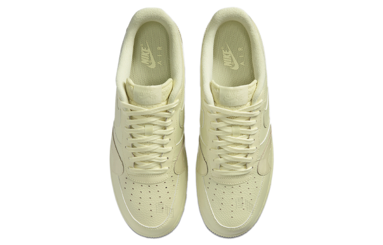 Мужские кроссовки Nike Air Force 1 (желтые) — 淡黄 — фото 4
