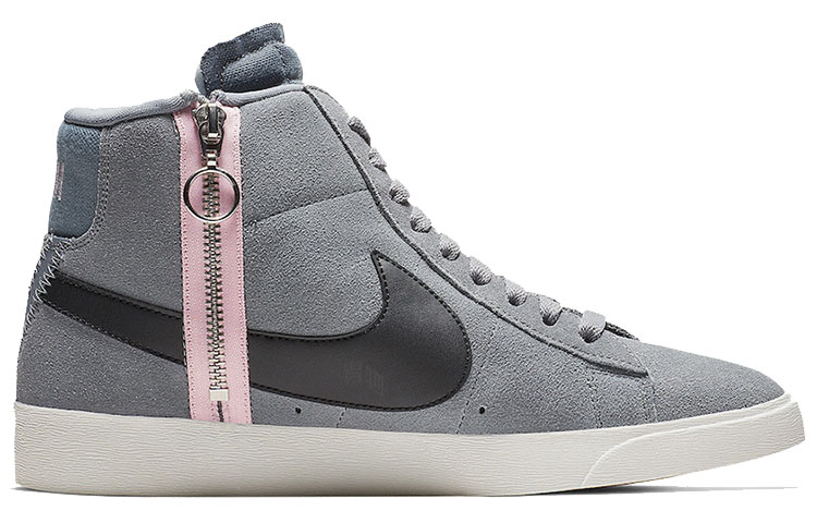 Женские кеды Nike Blazer Rebel (серый) — фото 2