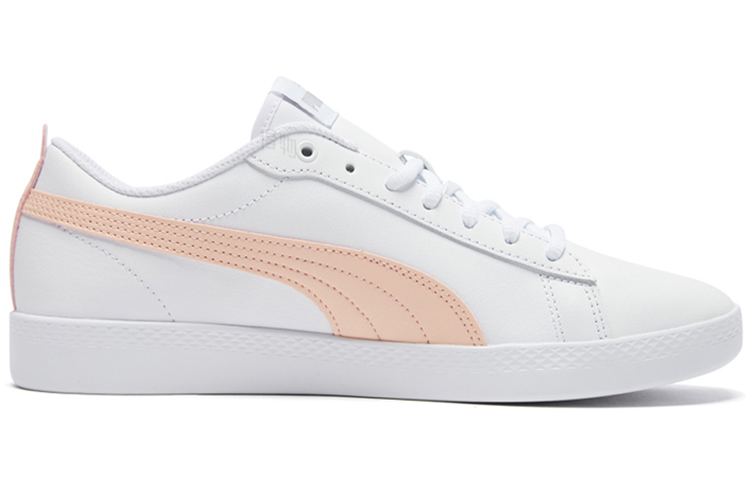 Женские кеды PUMA Smash v2 (бело-розовые) — фото 2
