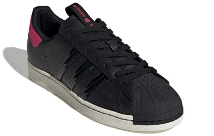 Кеды adidas Originals Superstar (черно-красные) — фото 3