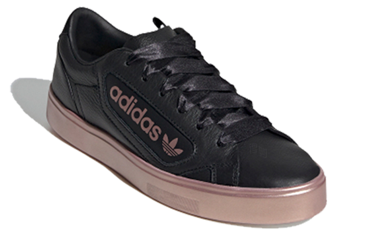 Женские кеды adidas Originals Sleek (черно-бронзовые) — фото 2