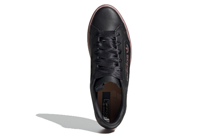 Женские кеды adidas Originals Sleek (черно-бронзовые) — фото 4