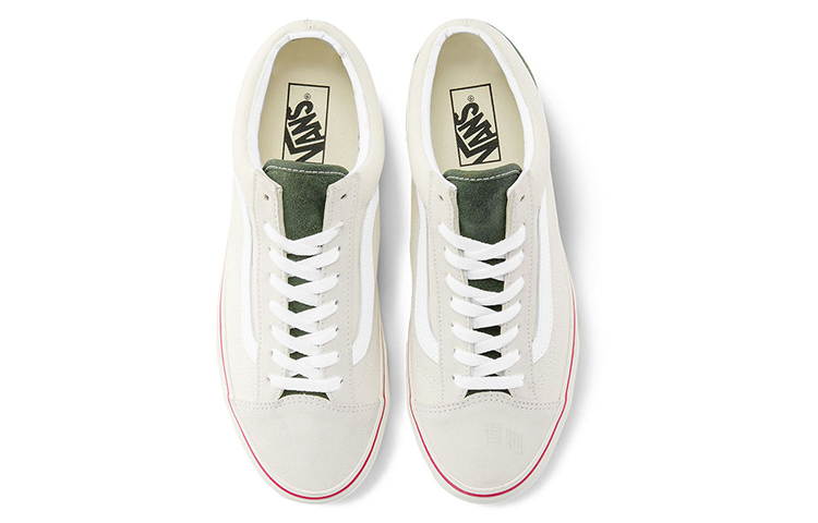 Унисекс кеды Vans Style 36 (бело-красные) — фото 3