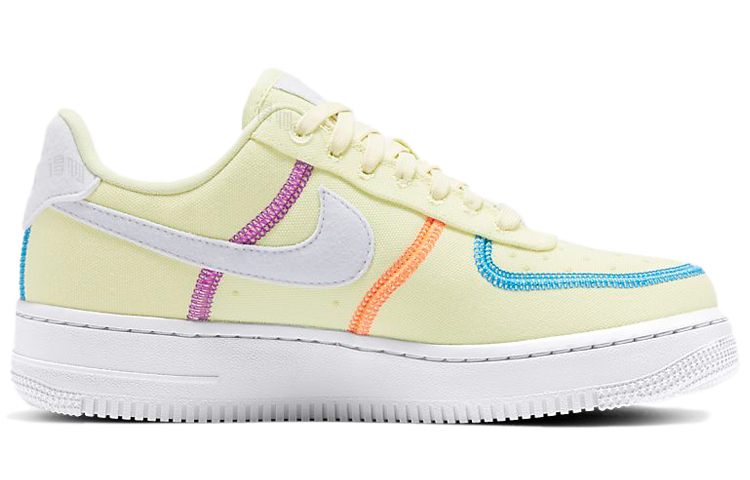 Женские кроссовки Nike Air Force 1 '07 LX (желтые) — Светло-жёлтый — фото 2