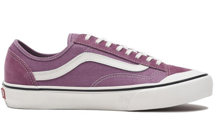 Кеды Vans Style 36 (фиолетово-белые) — фото 2