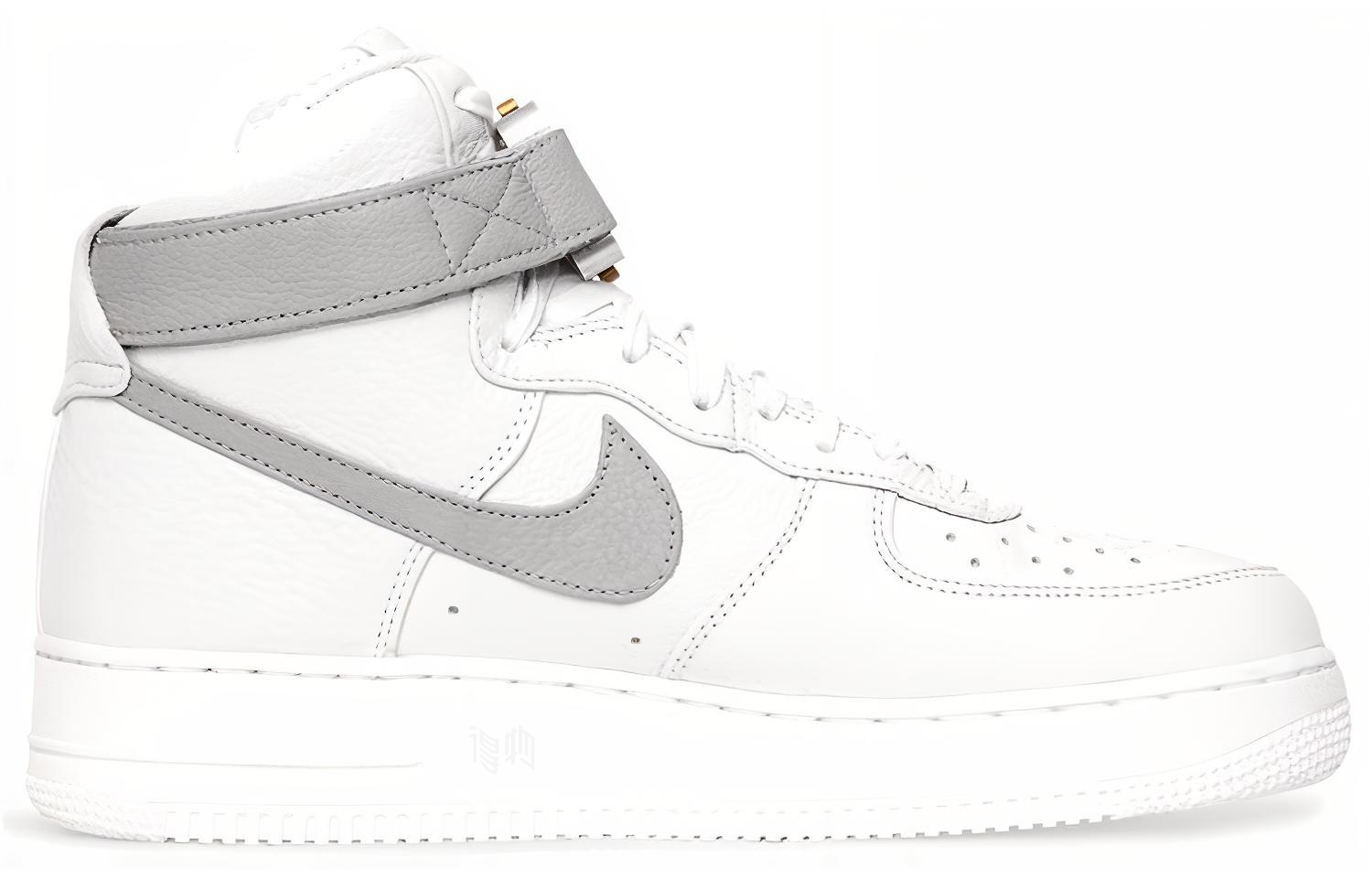 Кеды Nike x 1017 ALYX 9SM Air Force 1 High (белый / серый) — фото 2
