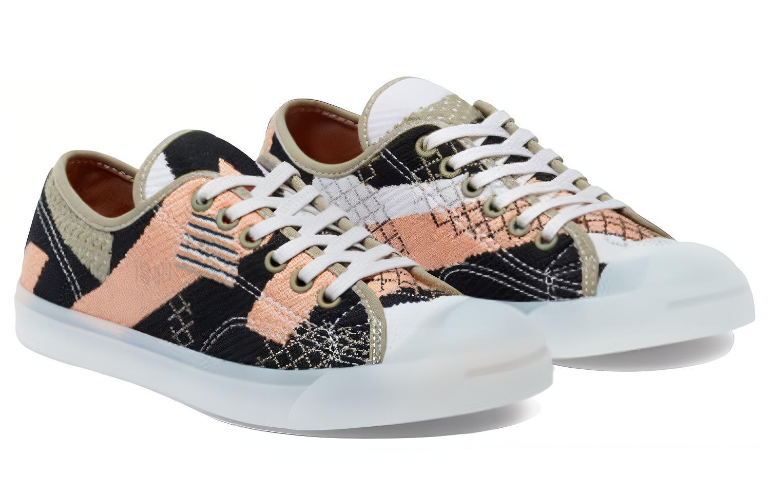 Унисекс кеды Converse Jack Purcell LP (черно-оранжевые) — Чёрный / оранжевый — фото 3