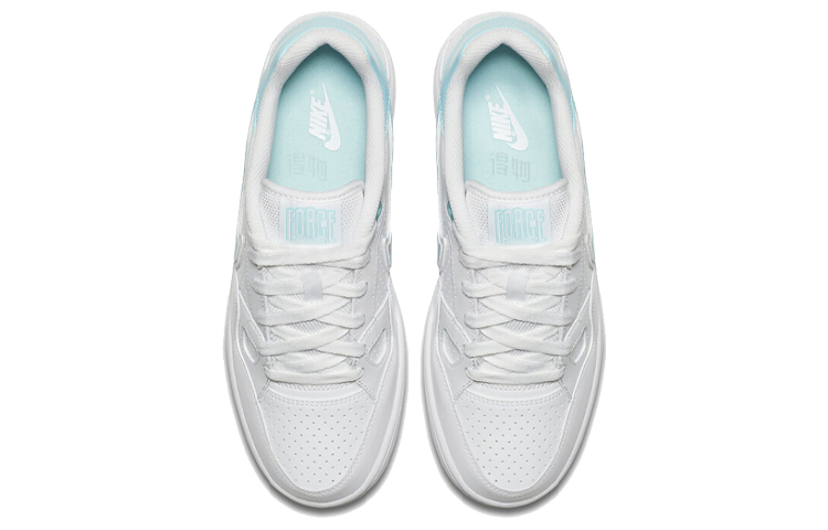 Женские кеды Nike Son of Force (бело-зеленые) — Белыйзелёный — фото 3