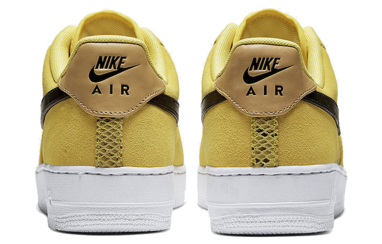 Мужские кроссовки Nike Air Force 1 Yellow Snakeskin (желтый) — фото 4
