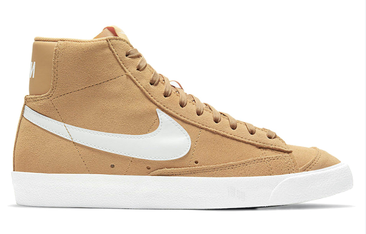 Женские кеды Nike Blazer 77 Wheat Suede (золотые) — фото 2