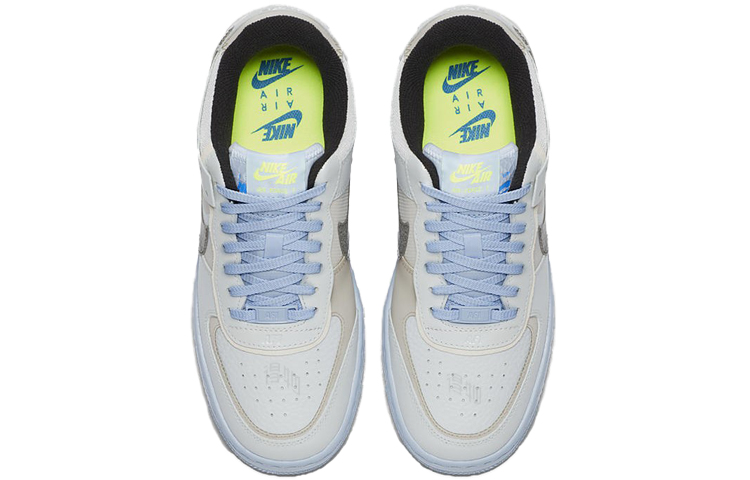 Женские кроссовки Nike Air Force 1 Shadow (голубые) — 雾蓝 — фото 4