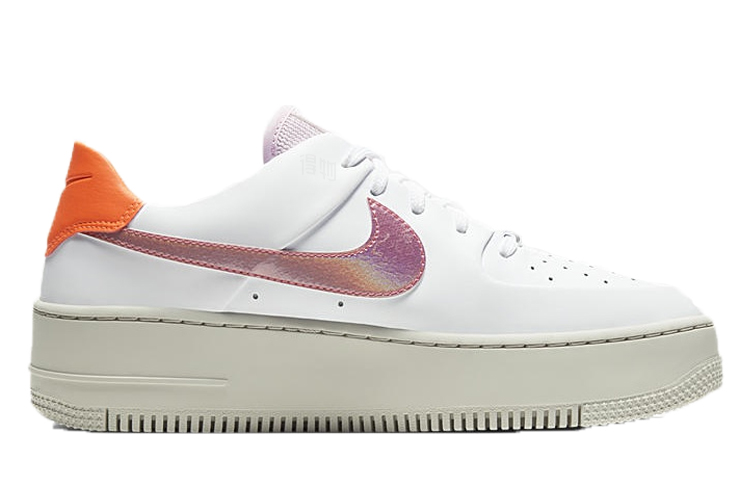 Женские кроссовки Nike Air Force 1 (бело-фиолетовый) — фото 2