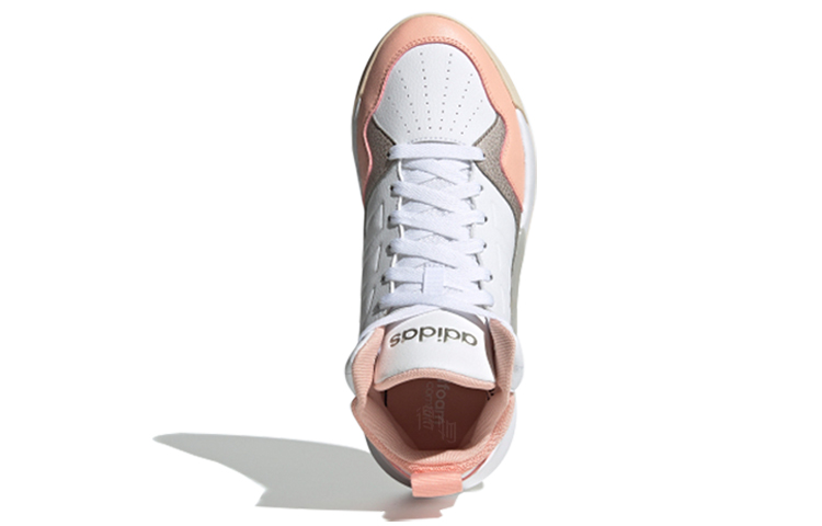 Женские кеды adidas neo PLAY9TIS 2 (бело-коричнево-оранжевые) — фото 4