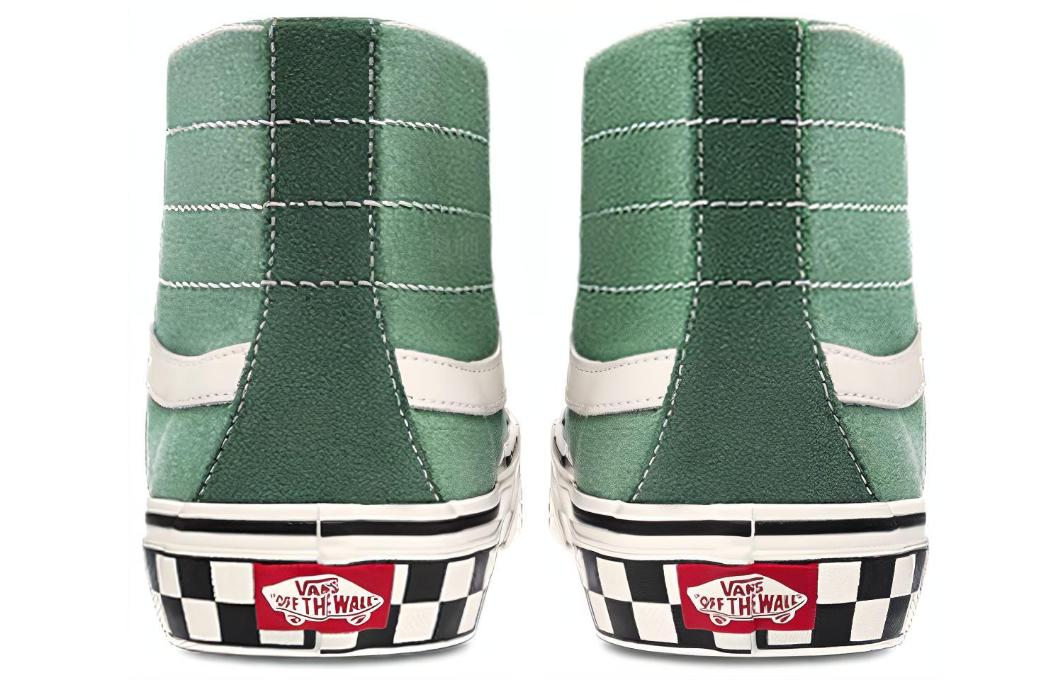 Кеды Vans SK8 138 Decon Sf (зеленый шахматный) — фото 5