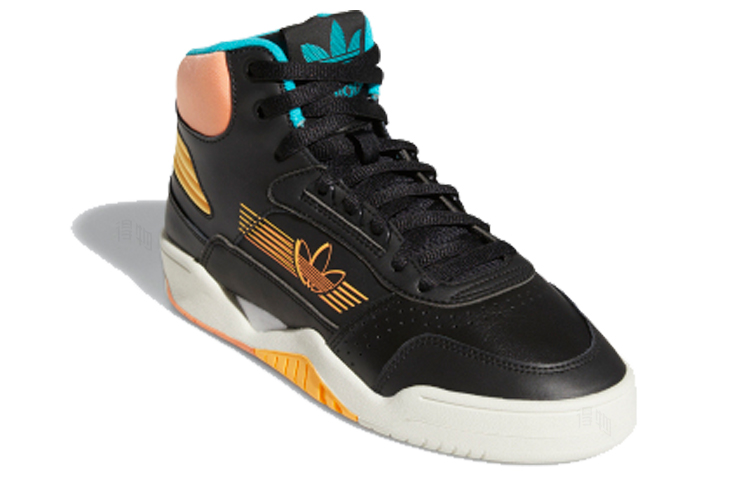 Женские кеды adidas originals Carerra (черно-оранжевые) — Чёрный / оранжевый — фото 2