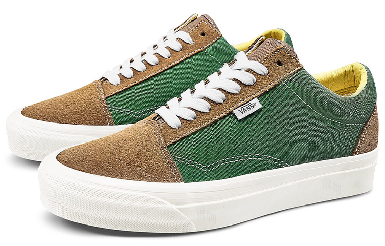 Кеды Vans Old Skool Ns Og Lx (зелено-коричневые) — фото 2
