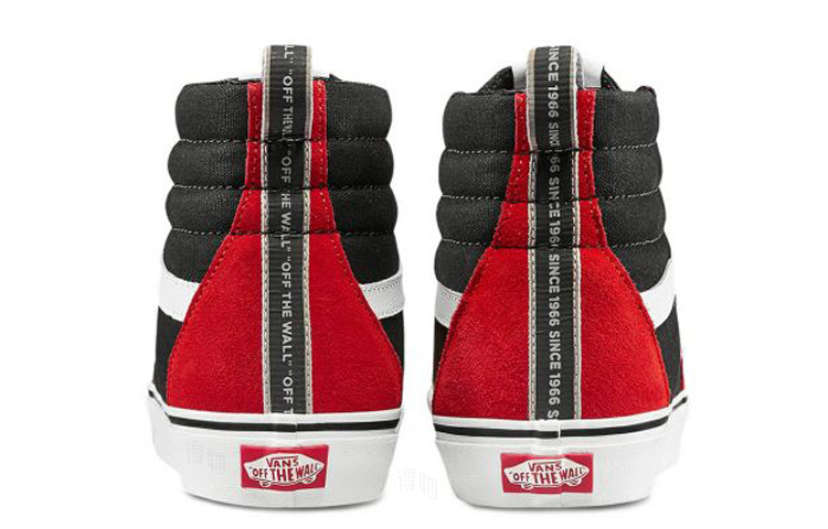 Кеды Vans SK8 (черно-красные) — Чёрный / красный — фото 4