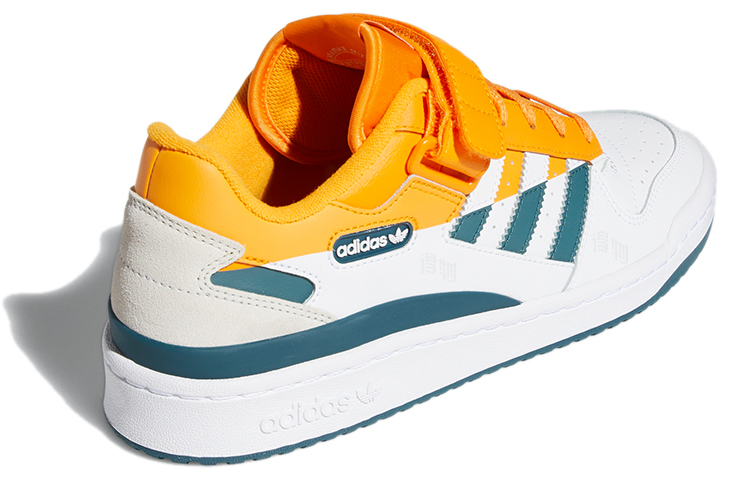 Мужские кеды adidas originals FORUM Low Premium (бело-желто-синие) — Белый / синий / жёлтый — фото 4