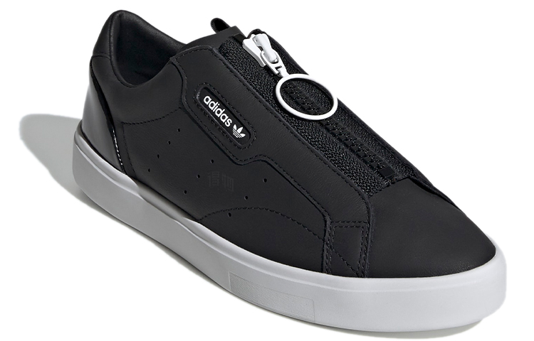 Женские кеды adidas originals Sleek Zip (черные) — фото 3
