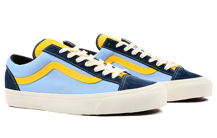 Кеды Vans Style 36 Lx (желто-синий) — Жёлтыйсиний — фото 3