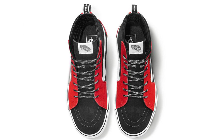 Кеды Vans SK8 (черно-красные) — Чёрный / красный — фото 3