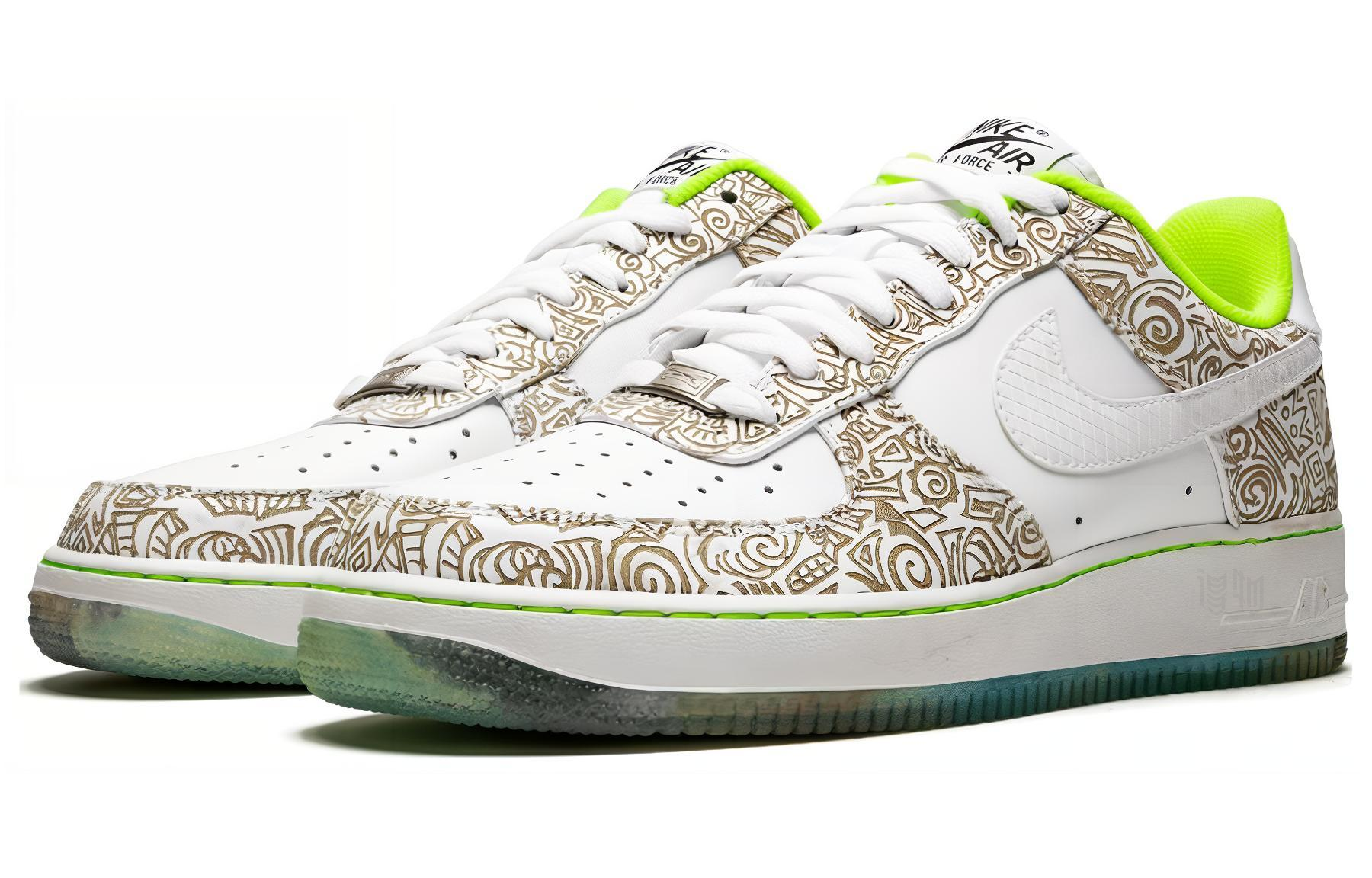 Мужские кроссовки Nike Air Force 1 Doernbecher (белые) — 白/白/伏特 — фото 3