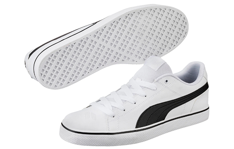 Кеды PUMA Court Point Vulc V2 (черно-белые) — Чёрныйбелый — фото 4