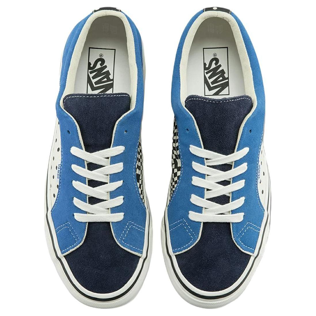 Кеды Vans Lampin Dx (сине-белые) — Синий / белый — фото 3