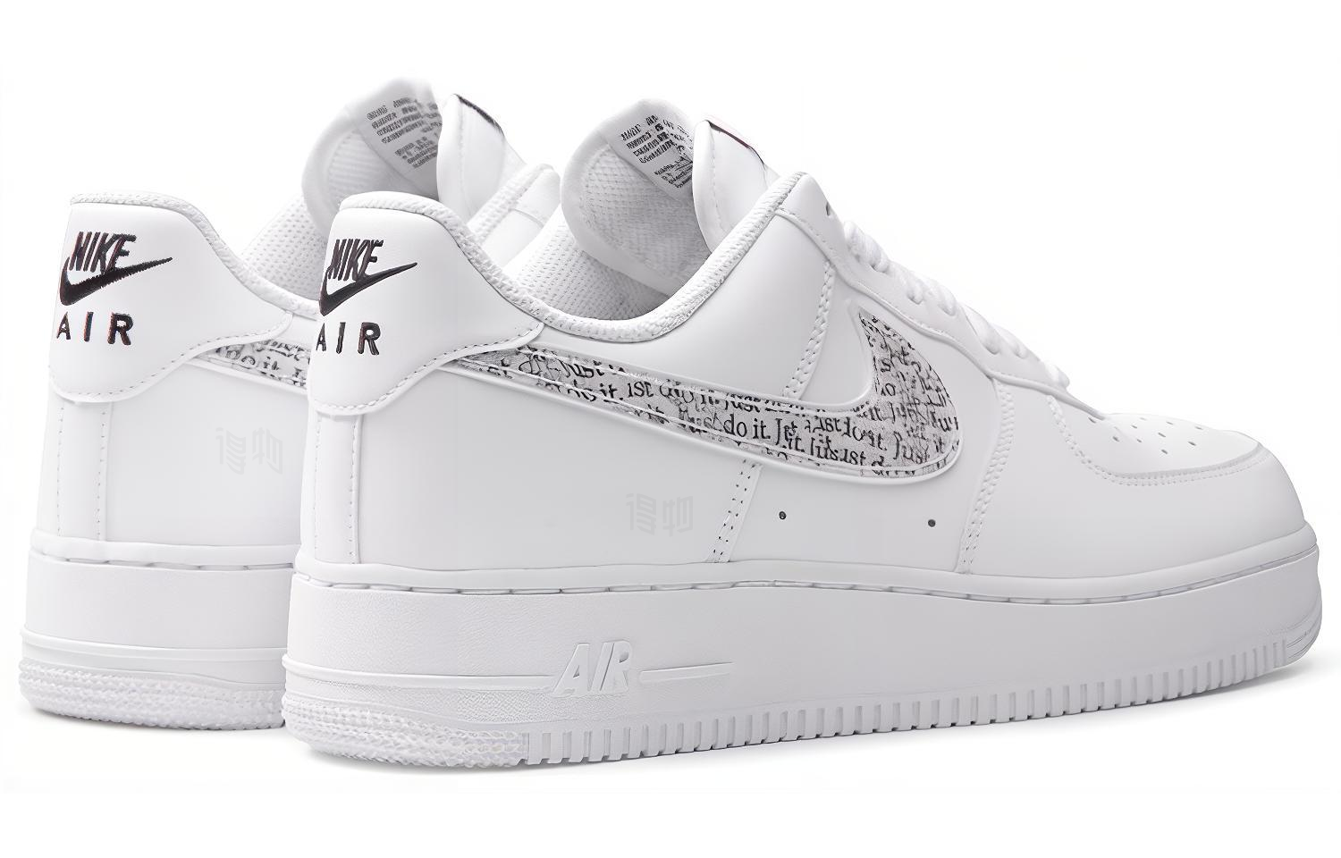 Мужские/Женские кеды Nike Air Force 1 07 LV8 (белые) — фото 4