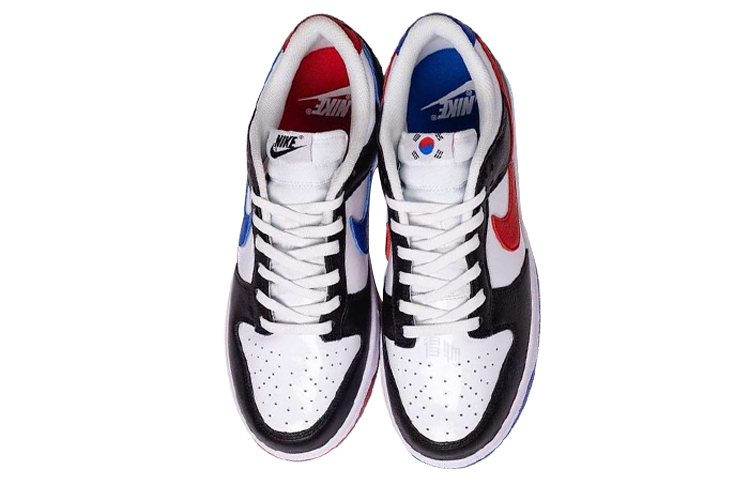 Мужские кеды Nike Dunk "South Korea" (белый / красный / синий) — фото 5