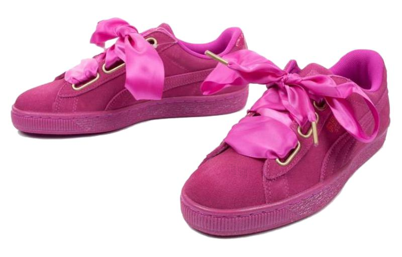 Кеды PUMA Suede Heart Satin (розовые) — фото 3