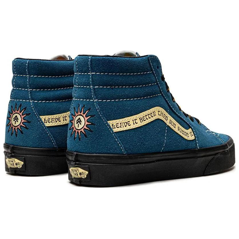 Мужские кеды Vans SK8 New Patta Blue (синие) — фото 2