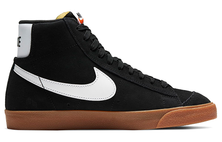 Женские кеды Nike Blazer 77 suede (черно-белый) — Чёрный / белый / коричневый — фото 2