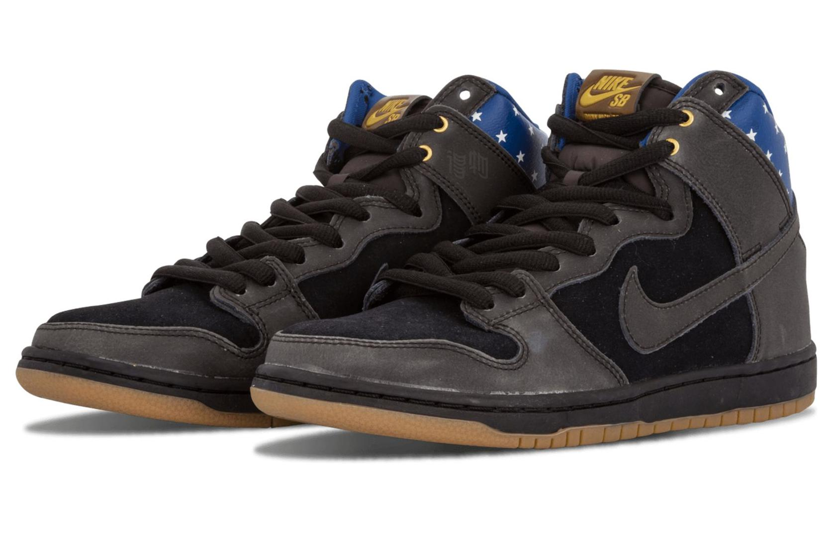 Мужские кеды Nike Dunk SB Captain America (черные) — Чёрный / чёрный — фото 2