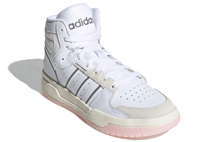 Женские кеды adidas Entrap Mid (бело-розовые) — фото 2
