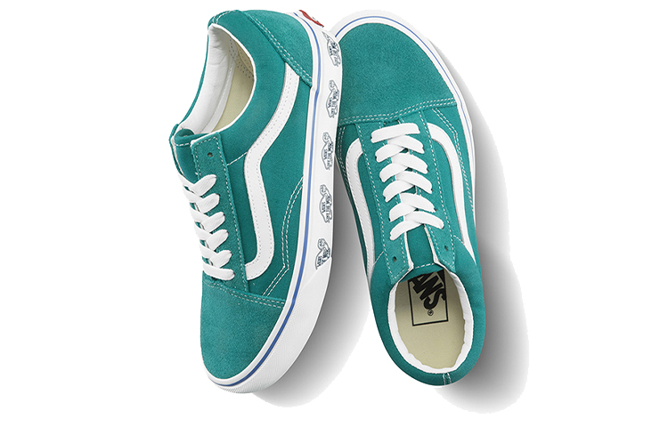 Кеды Vans Old Skool (бирюзовые) — фото 4
