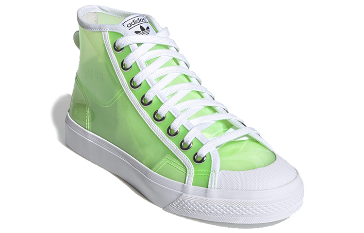 Женские кеды adidas originals NIZZA High (зеленые) — фото 3