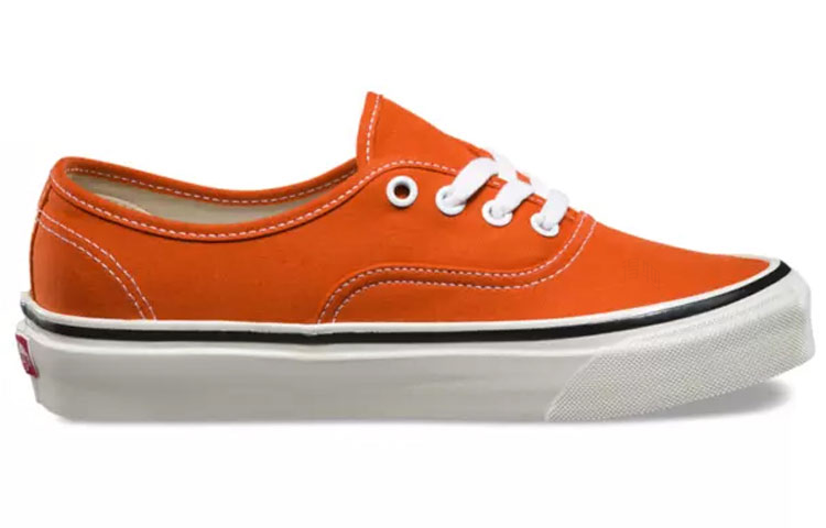 Кеды Vans Authentic 44 DX (оранжево-белые) — фото 2
