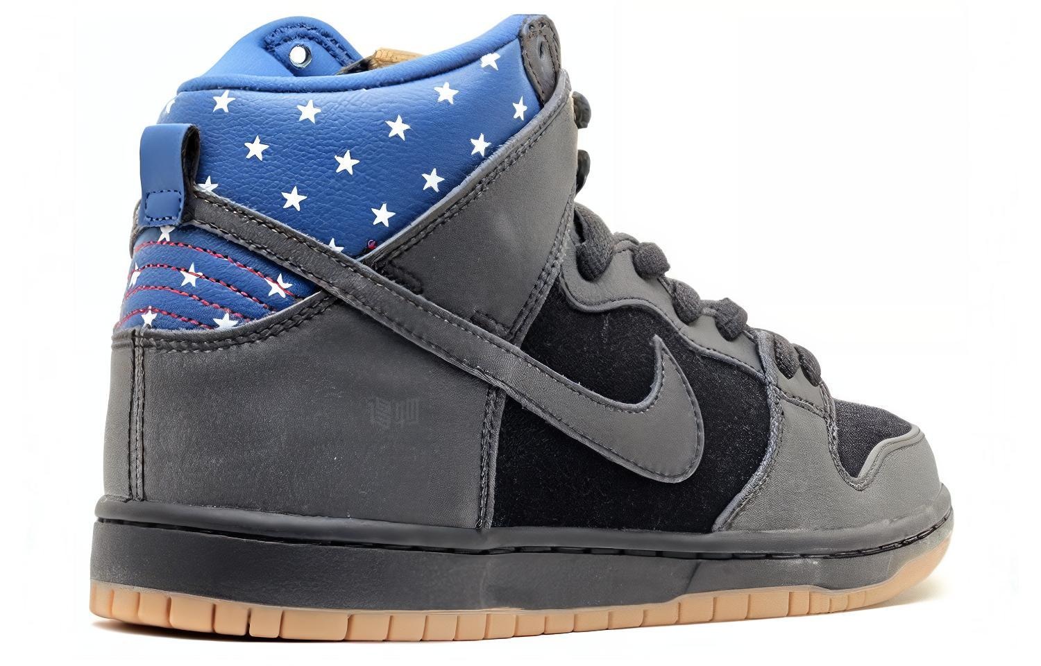 Мужские кеды Nike Dunk SB Captain America (черные) — Чёрный / чёрный — фото 4