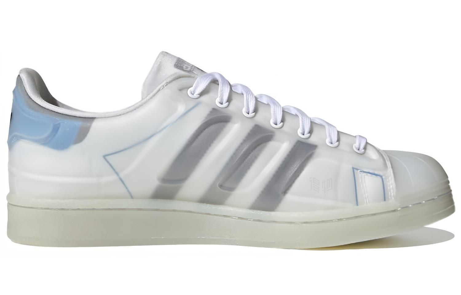 Кеды adidas Originals Superstar Futureshell (бело-синие) — Белый / синий — фото 2