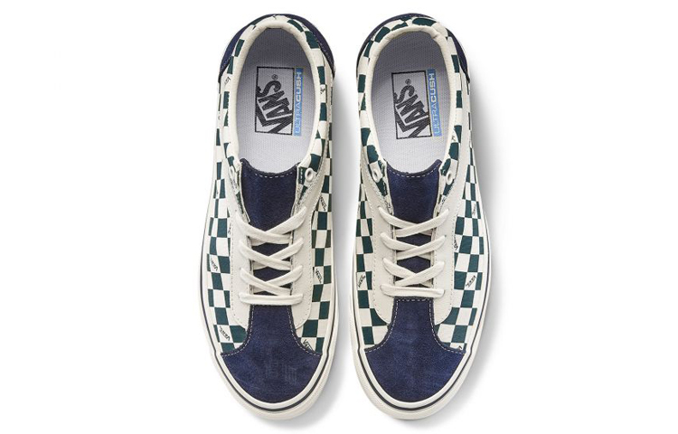 Кеды Vans Bold (зелено-бело-синие) — Зелёный / белый / синий — фото 3