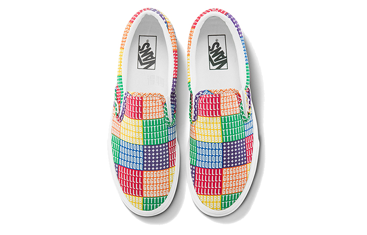 Кеды Vans slip-on (разноцветные) — фото 3