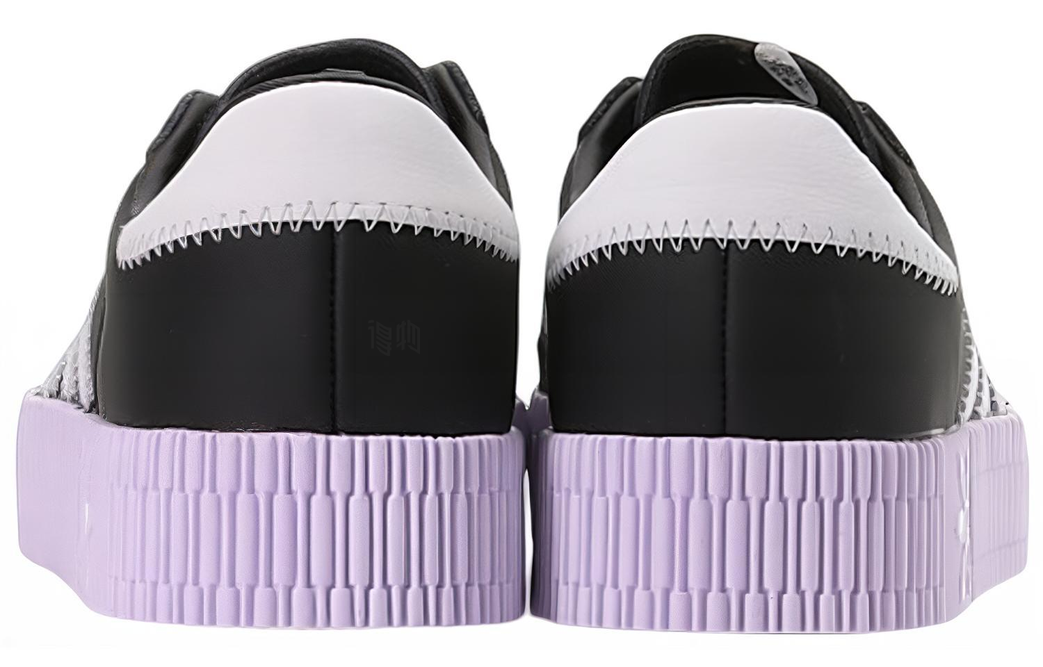 Женские кеды adidas originals Sambarose (черный / белый / фиолетовый) — Чёрный / белый / фиолетовый — фото 4