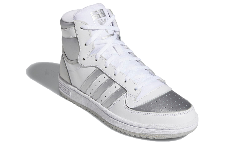 Женские кеды adidas originals Top ten Rb (серебристо-белые) — Белый / серебристый — фото 3