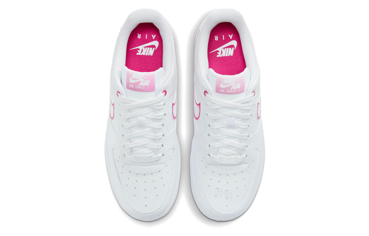 Женские кеды Nike Air Force 1 Low (бело-розовый) — Белый / розовый — фото 3