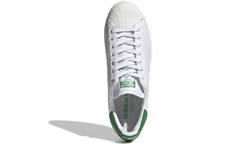 Унисекс кеды adidas originals Superstan (бело-зеленый) — фото 4
