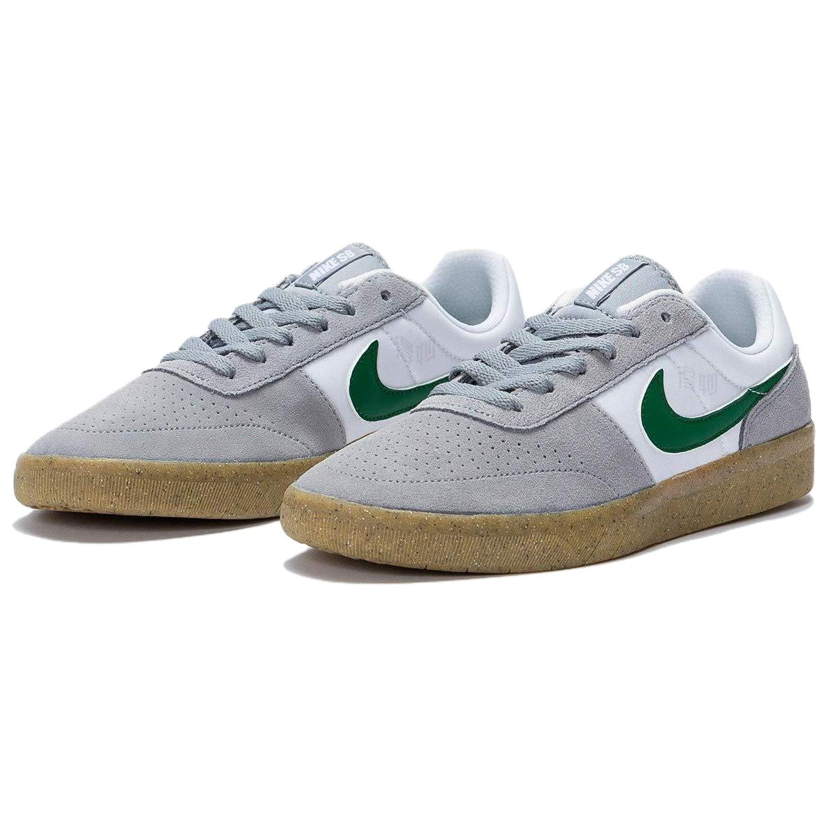 Кеды Nike SB Team Classic (серо-бело-зеленые) — фото 3
