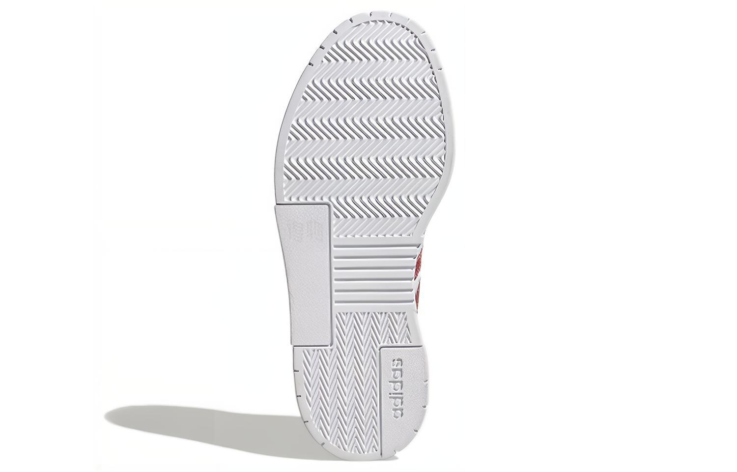 Женские кеды adidas neo Gradas (белый / фиолетовый / красный) — фото 6